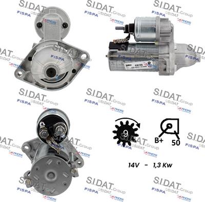 Sidat S12VA0017 - Motorino d'avviamento www.autoricambit.com