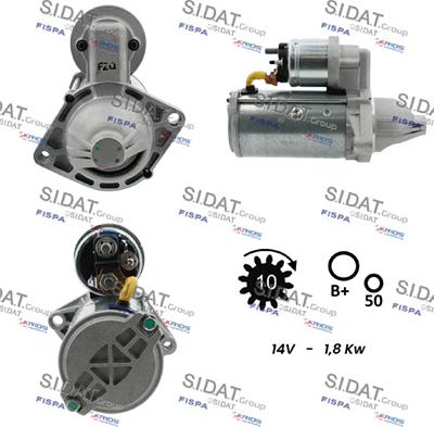 Sidat S12VA0084 - Motorino d'avviamento www.autoricambit.com