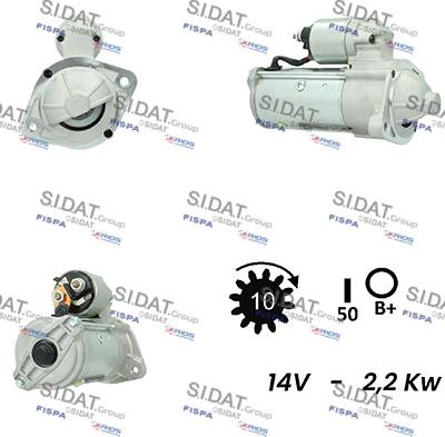 Sidat S12VA0085A2 - Motorino d'avviamento www.autoricambit.com