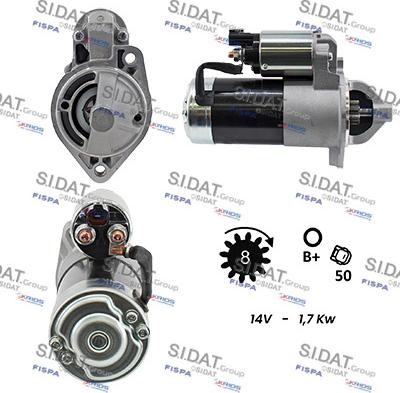 Sidat S12VA0086 - Motorino d'avviamento www.autoricambit.com