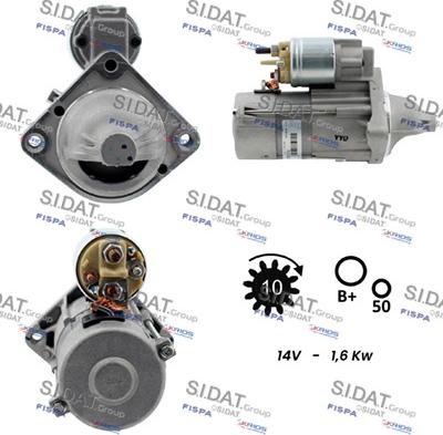 Sidat S12VA0081 - Motorino d'avviamento www.autoricambit.com