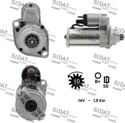 Sidat S12VA0027 - Motorino d'avviamento www.autoricambit.com