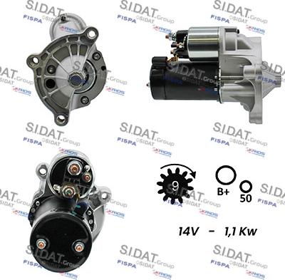 Sidat S12VA0071A2 - Motorino d'avviamento www.autoricambit.com