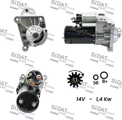 Sidat S12VA0077A2 - Motorino d'avviamento www.autoricambit.com