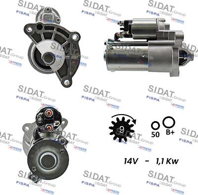 Sidat S12VA0113A2 - Motorino d'avviamento www.autoricambit.com