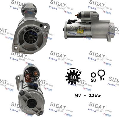 Sidat S12VA0893 - Motorino d'avviamento www.autoricambit.com