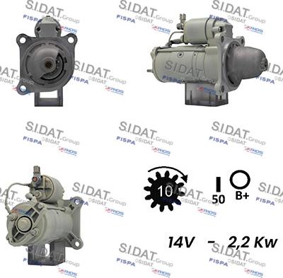 Sidat S12VA0387 - Motorino d'avviamento www.autoricambit.com