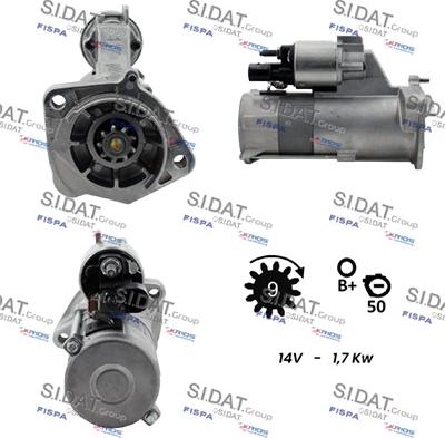 Sidat S12VA0250 - Motorino d'avviamento www.autoricambit.com