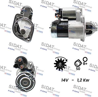 Sidat S12VA0213 - Motorino d'avviamento www.autoricambit.com