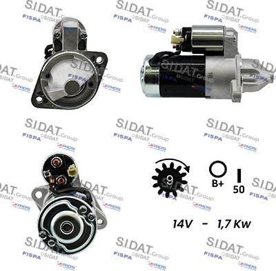 Sidat S12VA0212A2 - Motorino d'avviamento www.autoricambit.com