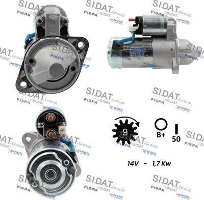 Sidat S12VA0212 - Motorino d'avviamento www.autoricambit.com