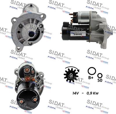 Sidat S12VA0238 - Motorino d'avviamento www.autoricambit.com