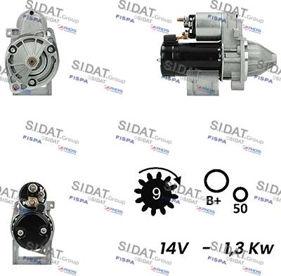 Sidat S12VA0272A2 - Motorino d'avviamento www.autoricambit.com