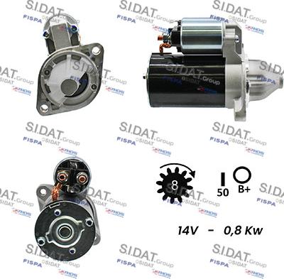 Sidat S12VA0771A2 - Motorino d'avviamento www.autoricambit.com