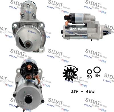 Sidat S24BH0049 - Motorino d'avviamento www.autoricambit.com