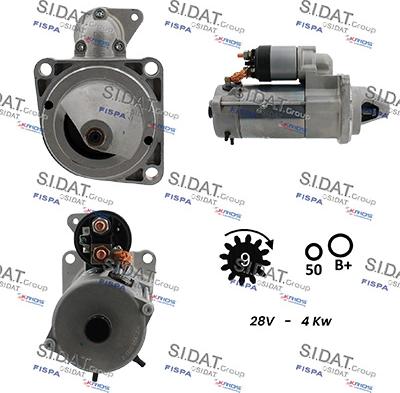 Sidat S24BH0044 - Motorino d'avviamento www.autoricambit.com