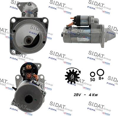 Sidat S24BH0045 - Motorino d'avviamento www.autoricambit.com