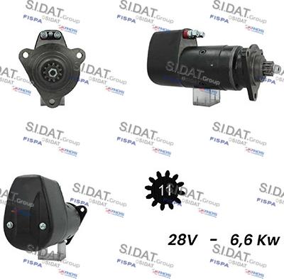 Sidat S24BH0042A2 - Motorino d'avviamento www.autoricambit.com