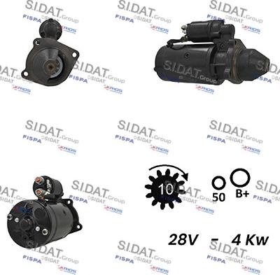 Sidat S24BH0054A2 - Motorino d'avviamento www.autoricambit.com