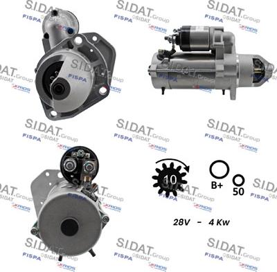 Sidat S24BH0051A2 - Motorino d'avviamento www.autoricambit.com