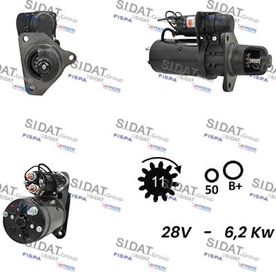 Sidat S24BH0057A2 - Motorino d'avviamento www.autoricambit.com