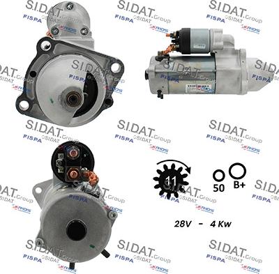 Sidat S24BH0064 - Motorino d'avviamento www.autoricambit.com