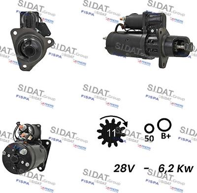 Sidat S24BH0065A2 - Motorino d'avviamento www.autoricambit.com