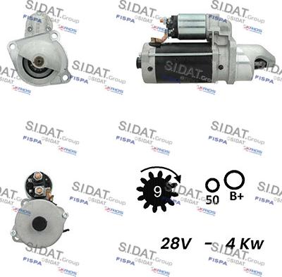 Sidat S24BH0062A2 - Motorino d'avviamento www.autoricambit.com