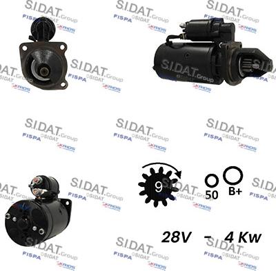 Sidat S24BH0087A2 - Motorino d'avviamento www.autoricambit.com