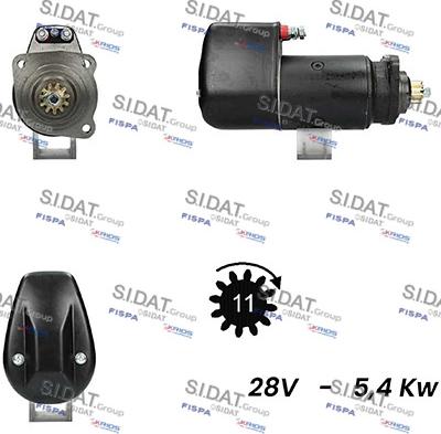 Sidat S24BH0024A2 - Motorino d'avviamento www.autoricambit.com