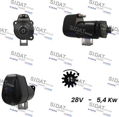 Sidat S24BH0025A2 - Motorino d'avviamento www.autoricambit.com