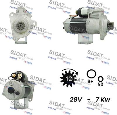 Sidat S24BH0071A2 - Motorino d'avviamento www.autoricambit.com