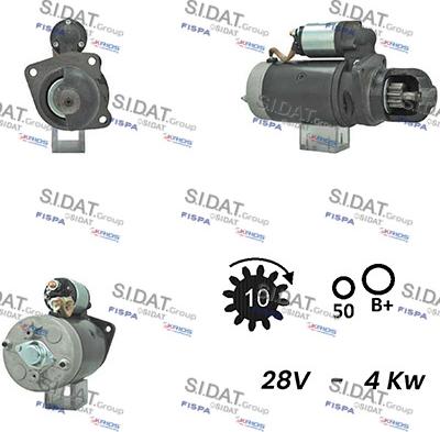 Sidat S24BH0153A2 - Motorino d'avviamento www.autoricambit.com