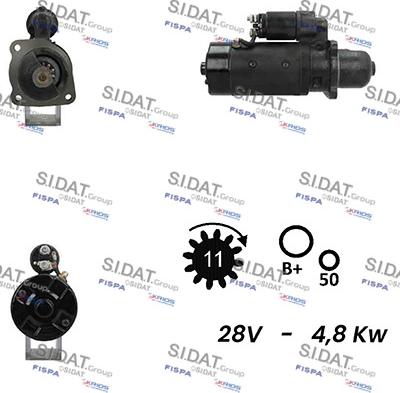 Sidat S24BH0152A2 - Motorino d'avviamento www.autoricambit.com