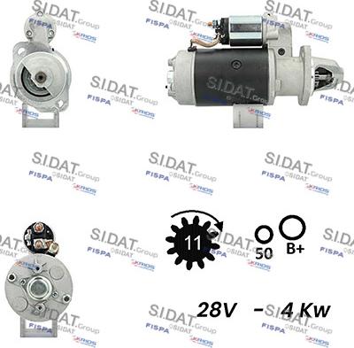 Sidat S24BH0100A2 - Motorino d'avviamento www.autoricambit.com