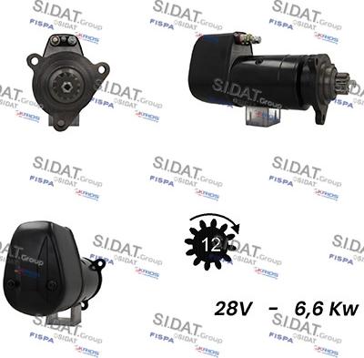 Sidat S24BH0101A2 - Motorino d'avviamento www.autoricambit.com