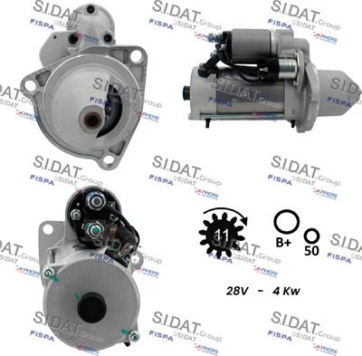 Sidat S24BH0114A2 - Motorino d'avviamento www.autoricambit.com