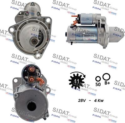 Sidat S24BH0114 - Motorino d'avviamento www.autoricambit.com