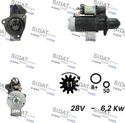 Sidat S24BH0112A2 - Motorino d'avviamento www.autoricambit.com