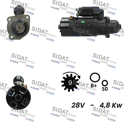 Sidat S24BH0130A2 - Motorino d'avviamento www.autoricambit.com