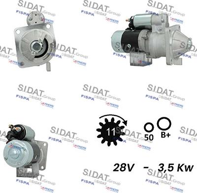 Sidat S24HT0139A2 - Motorino d'avviamento www.autoricambit.com