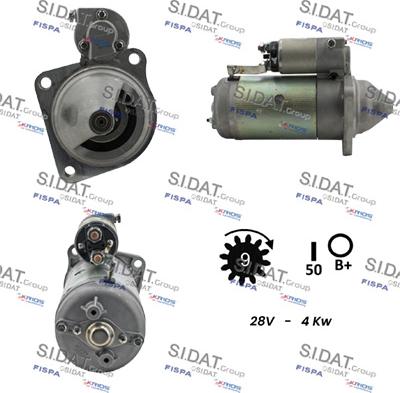 Sidat S24MA0037 - Motorino d'avviamento www.autoricambit.com