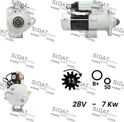 Sidat S24MH0074A2 - Motorino d'avviamento www.autoricambit.com