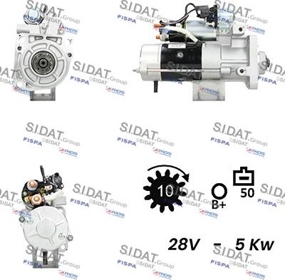 Sidat S24MH0076 - Motorino d'avviamento www.autoricambit.com