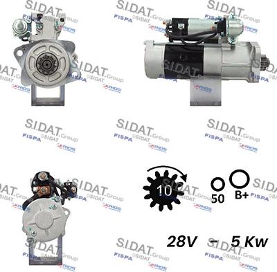 Sidat S24MH0132A2 - Motorino d'avviamento www.autoricambit.com