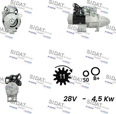 Sidat S24NK0014A2 - Motorino d'avviamento www.autoricambit.com