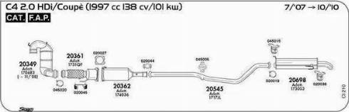 Sigam 020044 - Connettore tubi, Imp. gas scarico www.autoricambit.com