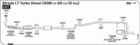 Sigam 018004 - Guarnizione, Tubo gas scarico www.autoricambit.com