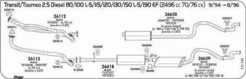 Sigam 025011 - Guarnizione, Tubo gas scarico www.autoricambit.com