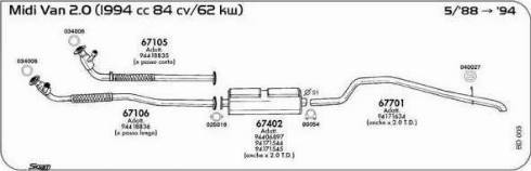 Sigam 025016 - Guarnizione, Tubo gas scarico www.autoricambit.com